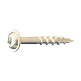 LOK WOOD SCREWS- SQUARE ROUND WASHER COARSE TYPE 17 (Zinc) Daggerz