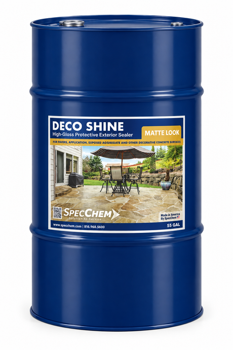 Deco Shine Matte Matte Finish Protective Exterior Sealer DSHINEM-55 SpecChem 55 Gallon