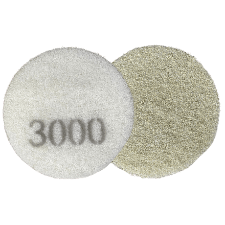 Dia Plus Pink Diamond Polishing Pad for Restoring Marble, Limestone, Sandstone, Travertine, Terrazzo, and Concrete DP-PFP-07-3000 Dia Plus 3,000 Grit 7"