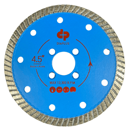 Dia Plus Premium Turbo Diamond Blade for Granite, Stone, and Marble DPK-ETB45 Dia Plus 4.5"