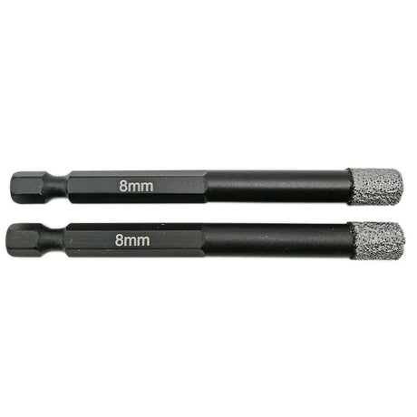 Diamond Brazed Core Bits with Drill Shank A8560810 Diamond Tool Store 8mm (5/16") (Quantity 1)