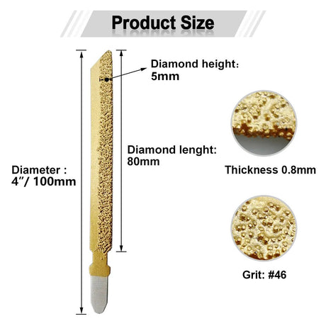 Diamond Jig Saw Blades for Tile Ceramic Brick Granite Marble - 5 Pack Diamond Tool Store