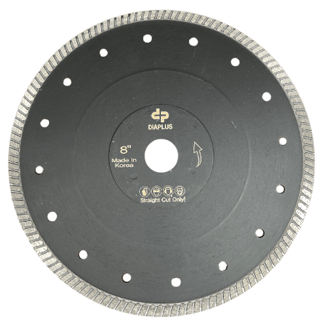 DiaPlus Thin Dry Blade (8mm) for Cutting Porcelain, Tile, and Thasos DP-TTPB8 Dia Plus 8"