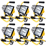 500 Watt Halogen Work Light with Locking Ends - Pack of 6