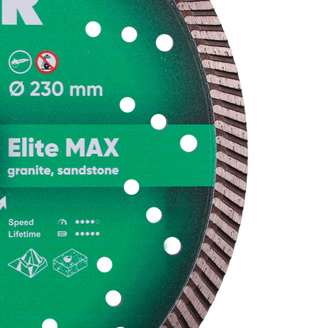 9 Inch Diamond Cutting Blade Turbo 232 Elite Max (Set of 3) Distar