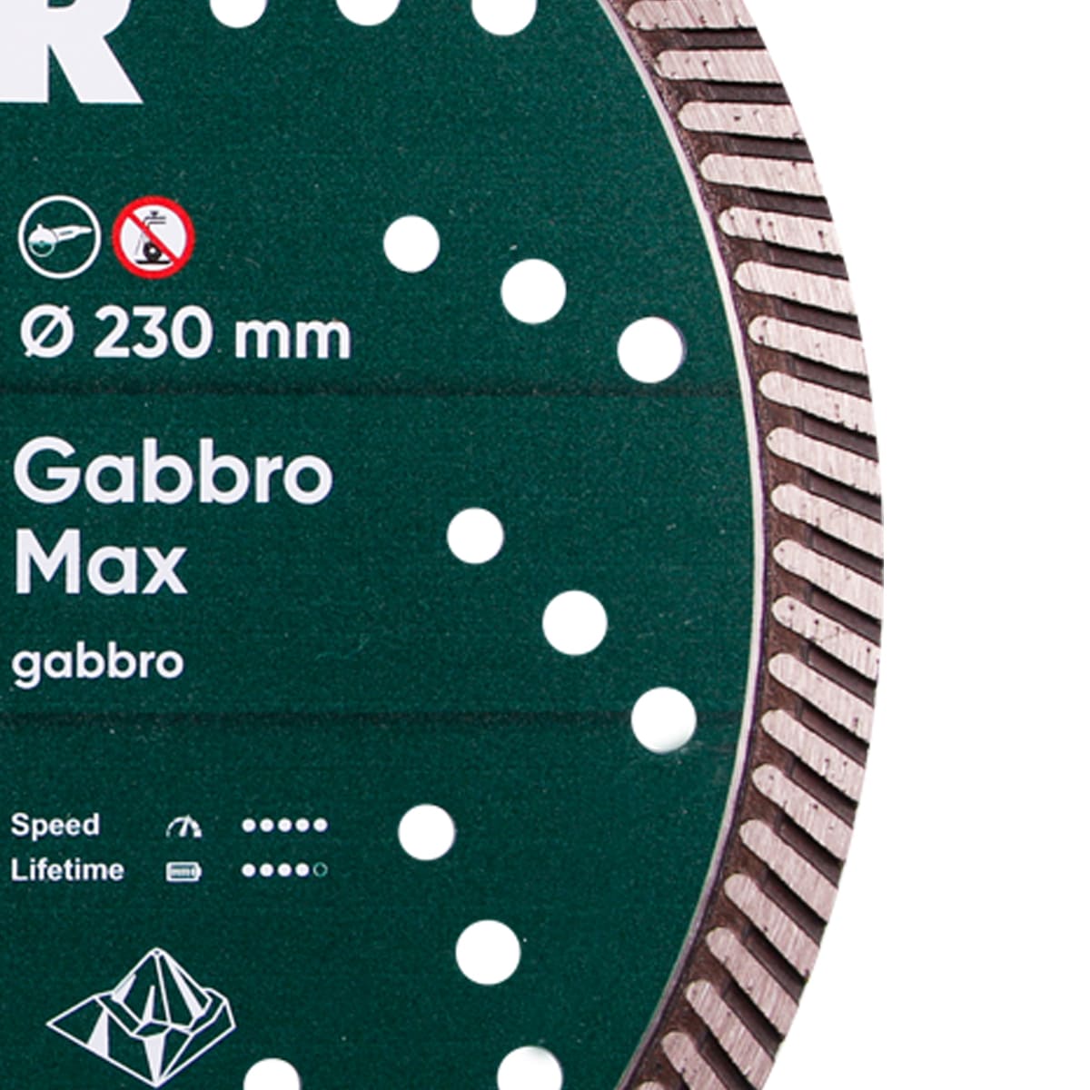 Diamond Cutting Blade Turbo 232 Gabbro Max Distar