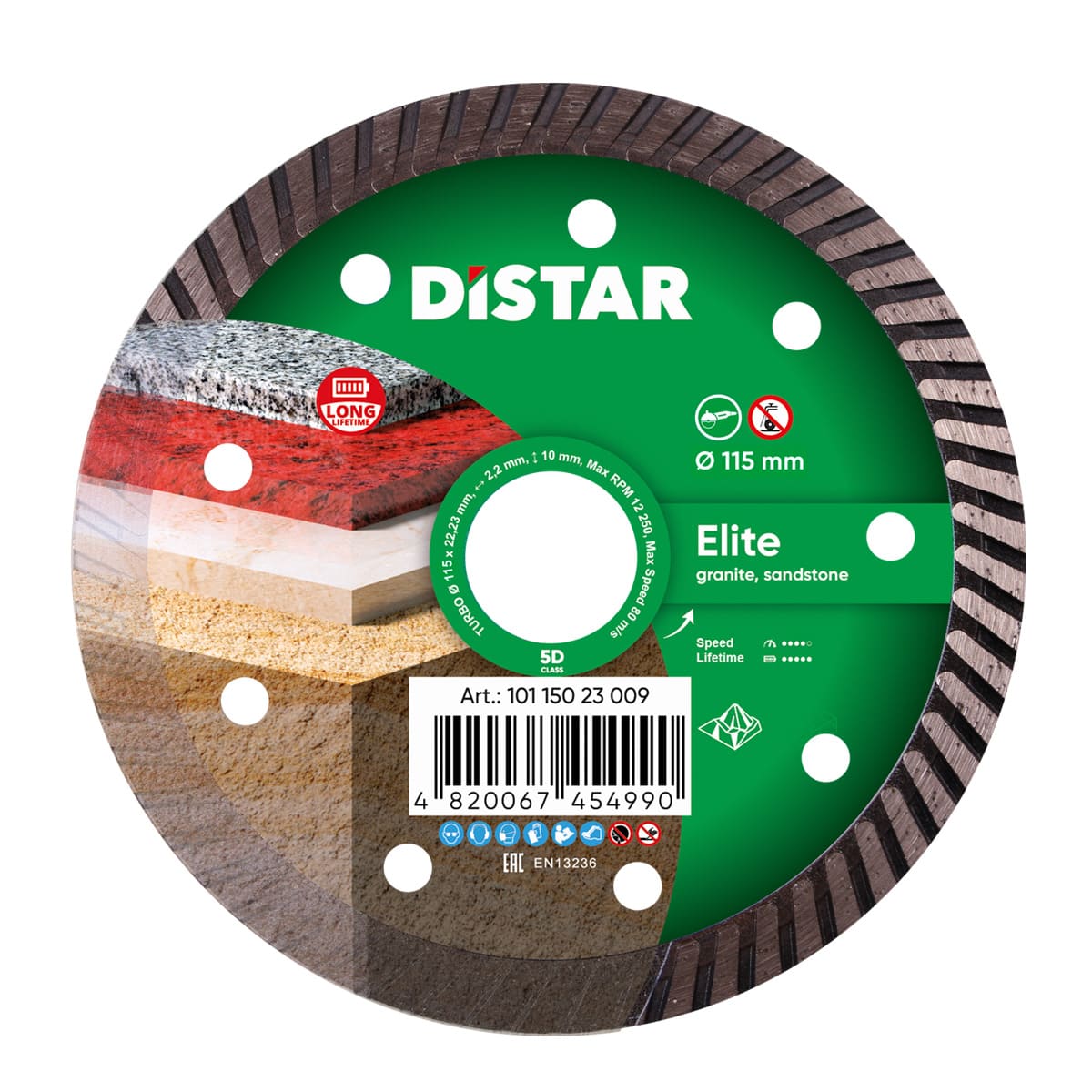 Diamond Cutting Blade Elite Turbo 10115023009 Distar 4.5"