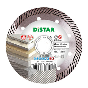 Diamond Cutting Blade 1A1R Gres Master (Set of 5) 11115160009 Distar 4.5"