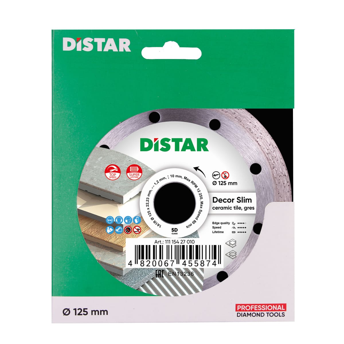 Diamond Cutting Blade 1A1R Decor Slim Distar