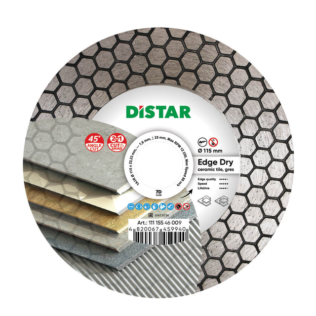 Diamond Cutting Blade 1A1R Edge Dry 11115546009 Distar 4.5"