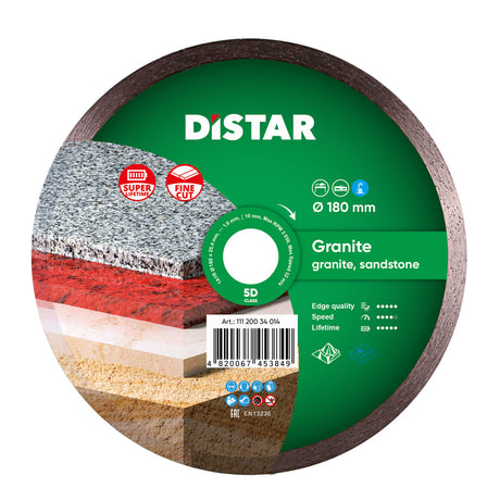 Diamond Cutting Blade 1A1R Granite 11120034014 Distar 7"