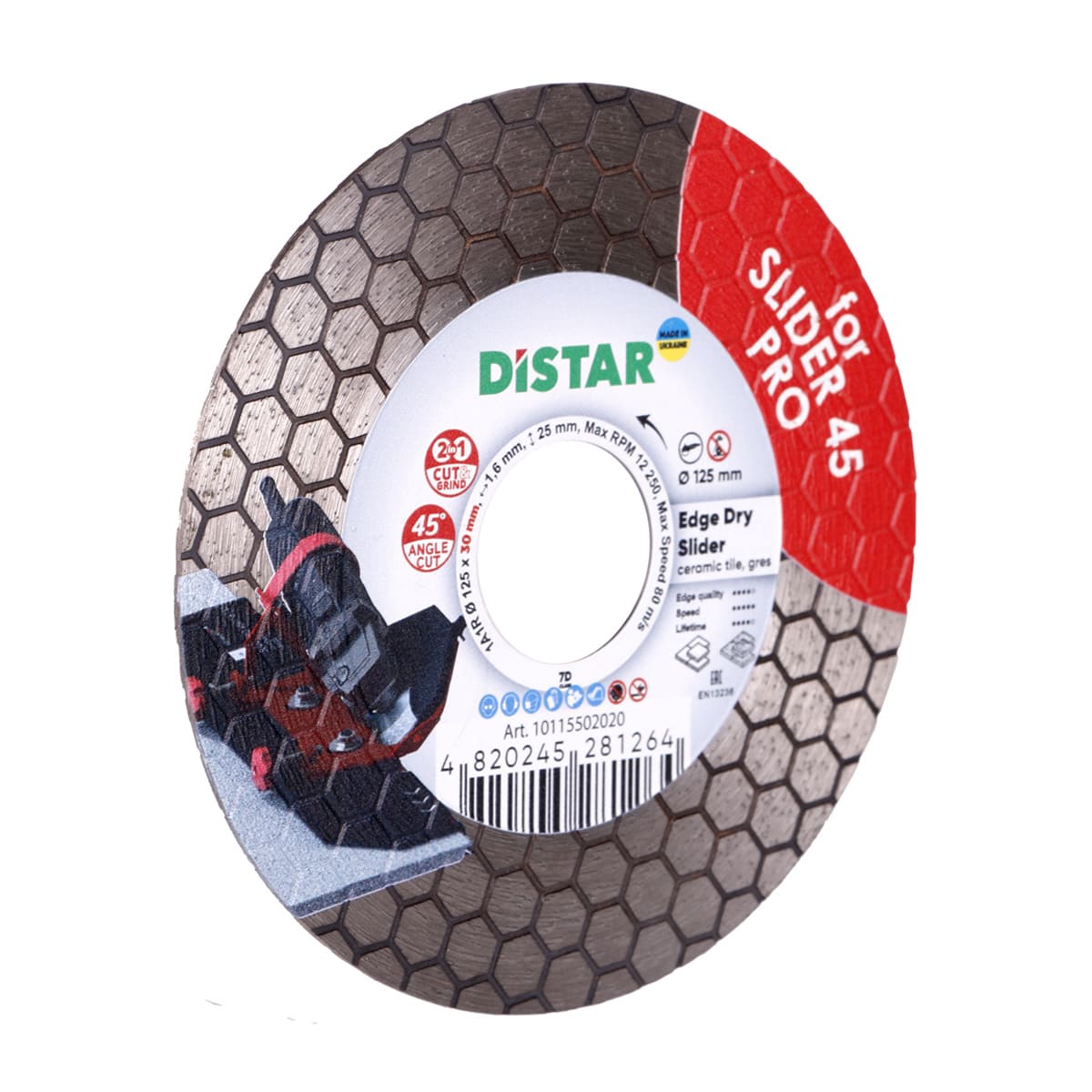 Diamond Cutting Blade 5"x1" Edge Dry Slider Distar