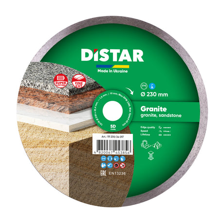 Diamond Cutting Blade 1A1R Granite 11120034017 Distar 9"
