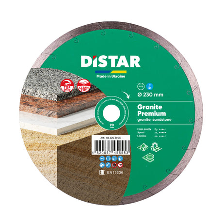 Diamond Cutting Blade 1A1R Granite Premium 11320061017 Distar 9"