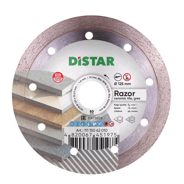 Blade For Ceramic 1A1R 5" Razor Distar