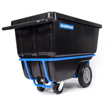 1 Cubic Yard Covered Capacity Forklift-Ready Dump Carts Magnum