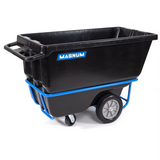 1 Cubic Yard Covered Capacity Forklift-Ready Dump Carts Magnum