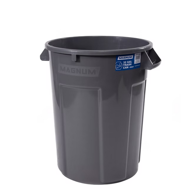 32 Gallon Pro-Series Trash Cans CMTC-C-32G Magnum Grey