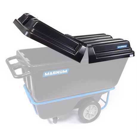 Plastic Lid for 1 Cubic Yard Covered Capacity Dump Cart Magnum