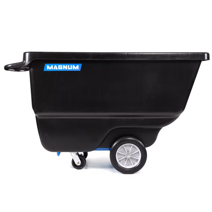 1 Cubic Yard Covered Capacity Dump Carts w/ Reinforcing Frame Magnum