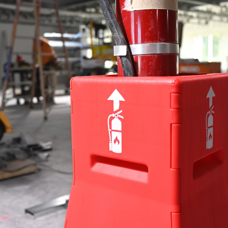 Firebox 34" Portable Fire Extinguisher Stand & Safety Station Magnum