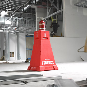 Firebox 34" Portable Fire Extinguisher Stand & Safety Station Magnum