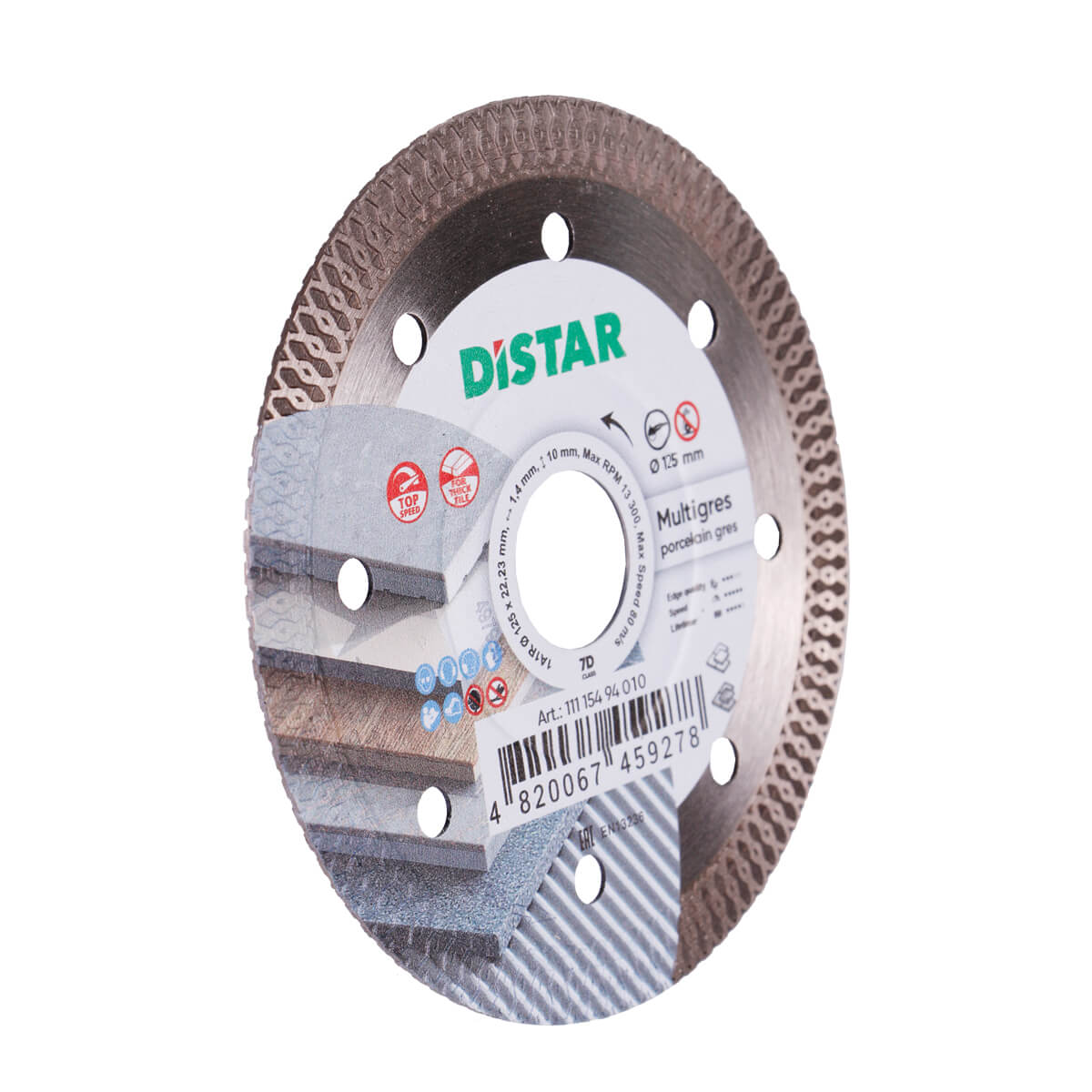 Diamond Cutting Blade 1A1R Multigres Distar