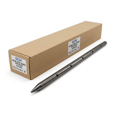 Steel Stake (10 Pieces) SS87X30-RH OCM 7/8" 30"