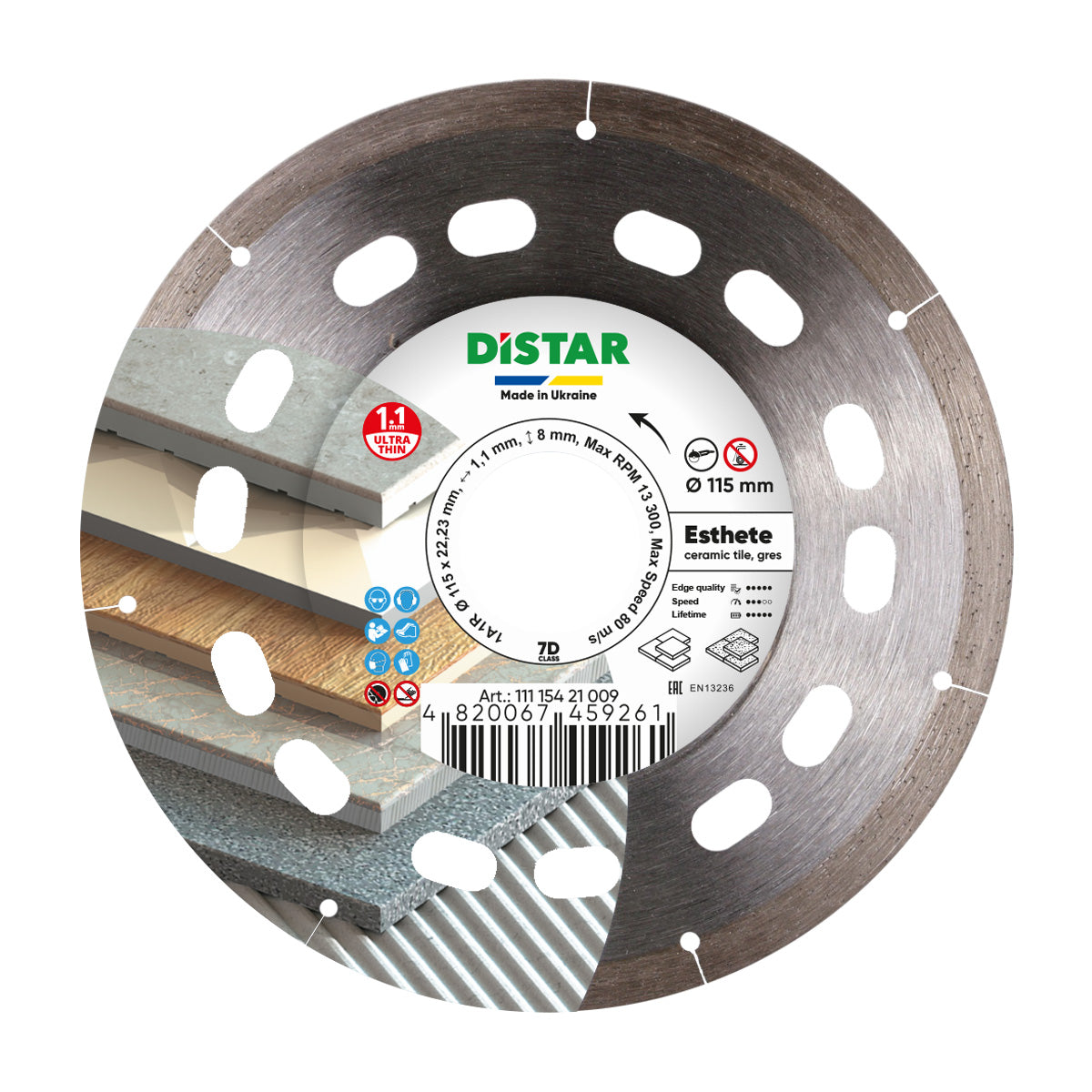 Diamond Cutting Blade 1A1R Esthete 11115421009 Distar 4.5"
