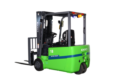 3-Wheel Lithium Forklift - 4,000 lb Capacity with 185" Lift Height EKKO