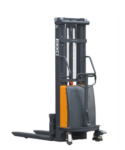 Semi-Electric Fork-Over Stacker with 119.3" Lift Height EKKO
