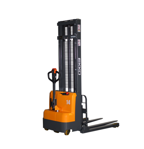 Full Powered Straddle Stacker EB14C-118" Lift Height EKKO