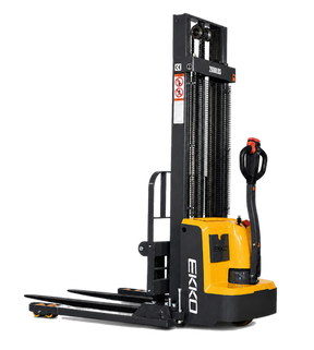 Full Powered Electric Straddle Stacker - 2,800 lb Capacity, 119" Lift Height EKKO