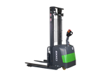 Lithium Straddle Stacker EB18C with Lithium Batter and 145" Lift Height EKKO