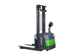 Lithium Straddle Stacker EB18C with Lithium Batter and 145" Lift Height EKKO