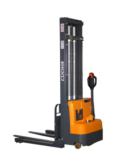 Full Powered Electric Straddle Stacker EB14C-138" Lift Height EKKO