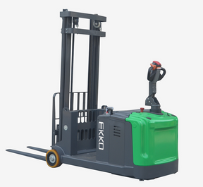 Lithium Powered Counterbalanced Walkie Stacker - 3,300 lb Capacity, 130" Lift Height EKKO