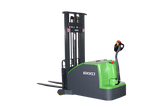 Lithium Counterbalanced Walkie Stacker with Side Shifting - Triple Mast with 3,000 lb Capacity at 189" Lift Height EKKO