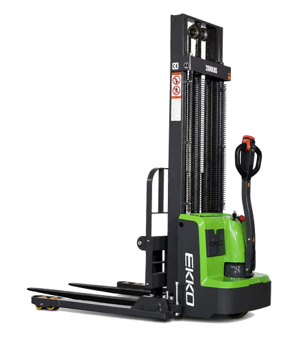 Lithium Electric Straddle Stacker with Side Shift, 119" Raise Height EKKO