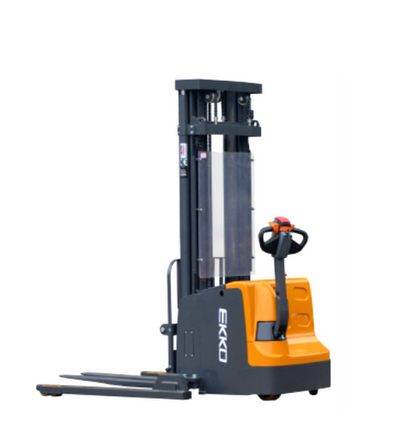 Full Powered Electric Straddle Stacker EB20E with 177" Lift Height EKKO