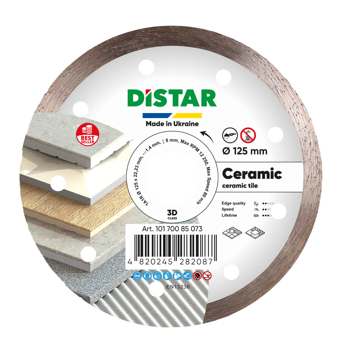 Diamond Cutting Blade 1A1R Ceramic Distar