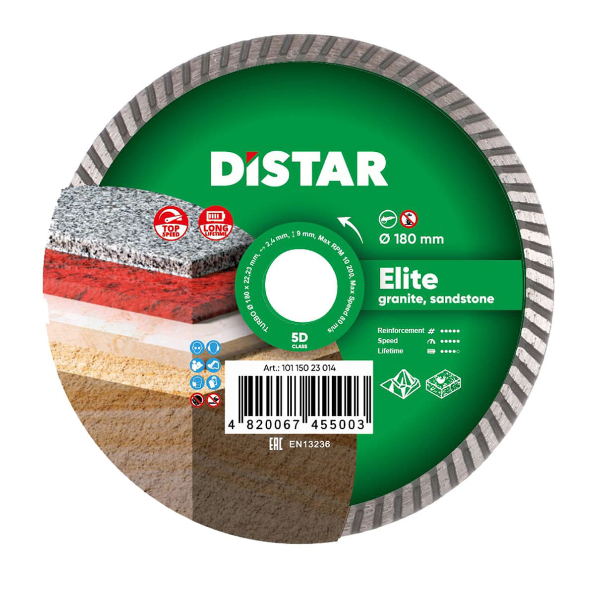 Diamond Cutting Blade Elite Turbo 10116054018 Distar 7"