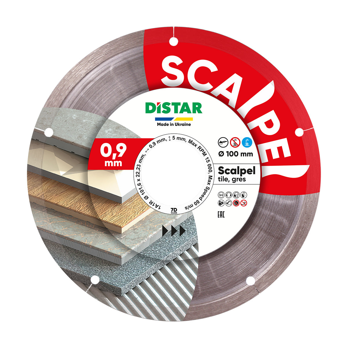 Diamond Cutting Blade Distar 101,6x22,23 Scalpel Distar