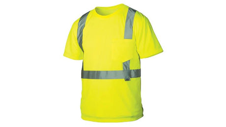 Hi Vis Safety T-Shirt with Pocket (Pack of 5) RTS2110S Pyramex Yellow Small