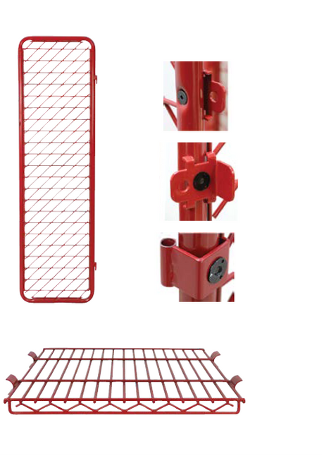 Security Options for Wall Mounted Red Rack Ready Rack