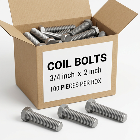 Coil Bolts 75S200CBH0P OCM 3/4" x 2" (100 Pieces)