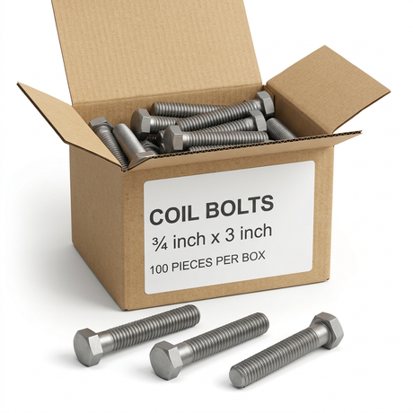 Coil Bolts 75S300CBH0P OCM 3/4" x 3" (100 Pieces)