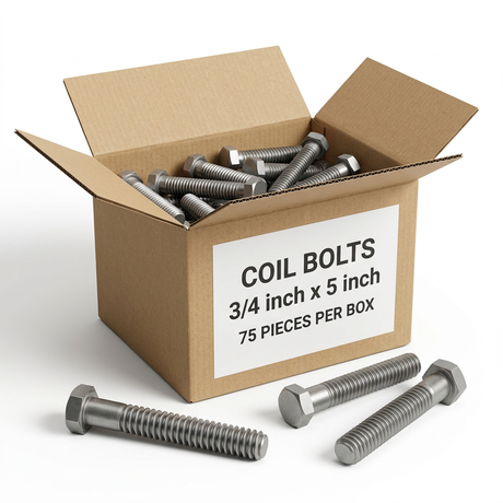 Coil Bolts 75S500CBH0P OCM 3/4" x 5" (75 Pieces)