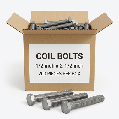 Coil Bolts 50A250CBH0P OCM 1/2" x 2-1/2" (200 Pieces)