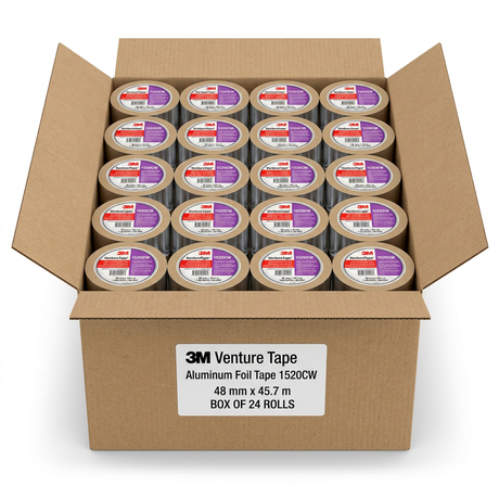 3M Venture Tape™ Aluminum Foil Tape 1520CW (24 Rolls) 3M